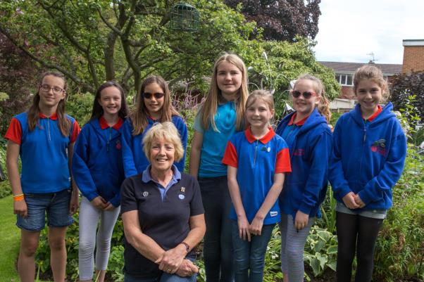 guides at garden party